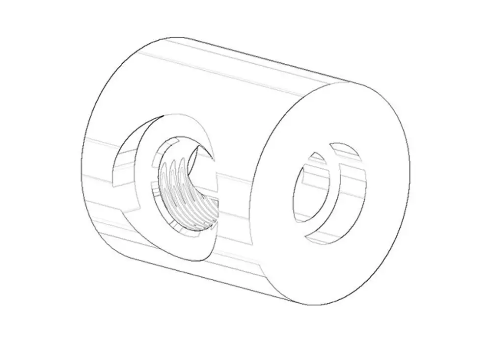DORNBRACHT Halter für Handtuchring ERSATZTEILE 081789550 22 x 22 x 23 mm Weiß matt, 081789550-10 Galeriebild 1